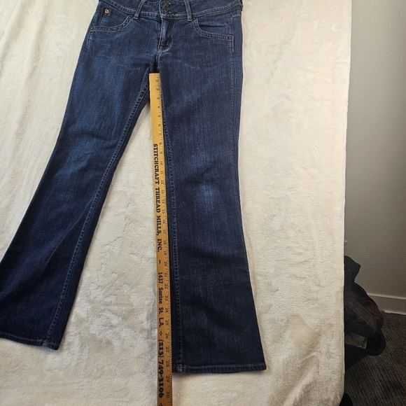 Hudson Jeans Made in USA #107906 Bootcut Denim Women’s 28 Dark Wash - Picture 4 of 13